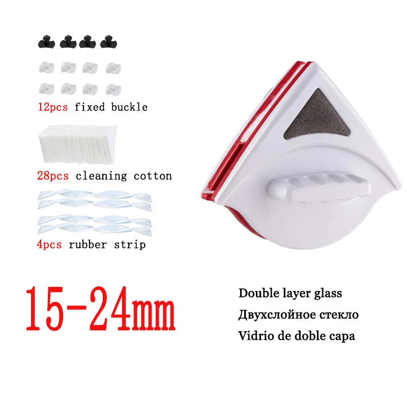 Brosse en verre magnétique double face, nettoyeur de vitres, outil ménager