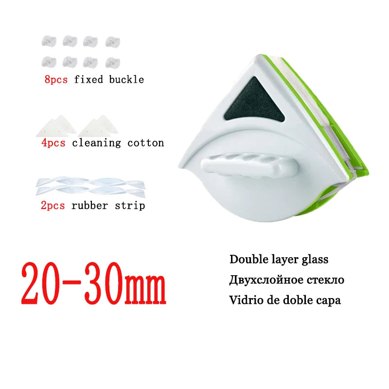 Brosse en verre magnétique double face, nettoyeur de vitres, outil ménager