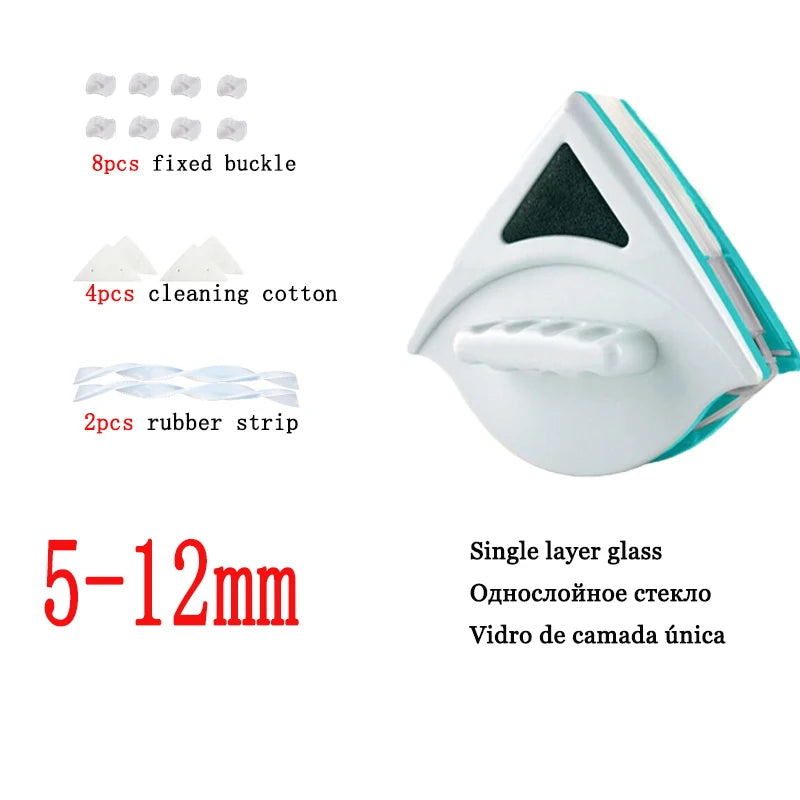 Brosse en verre magnétique double face, nettoyeur de vitres, outil ménager