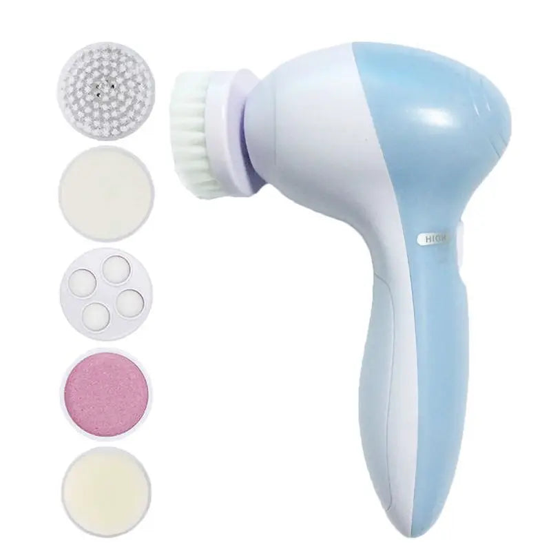 Brosse Nettoyante Visage 5-en-1-Peau de Porcelaine