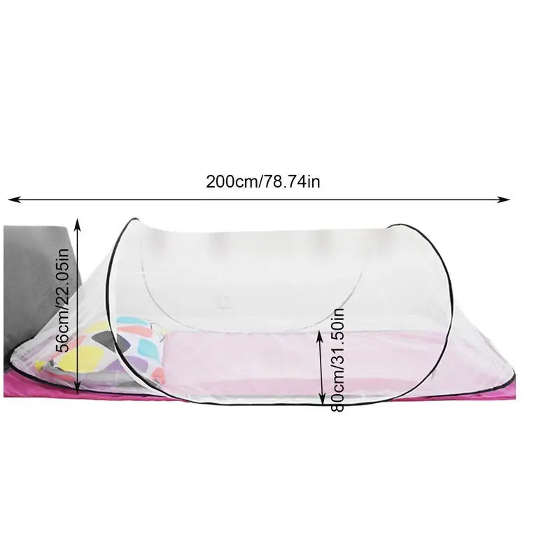 Tente de lit pliante portable, moustiquaire, tente de camping, moustiquaire, randonnée en plein air, dortoir intérieur